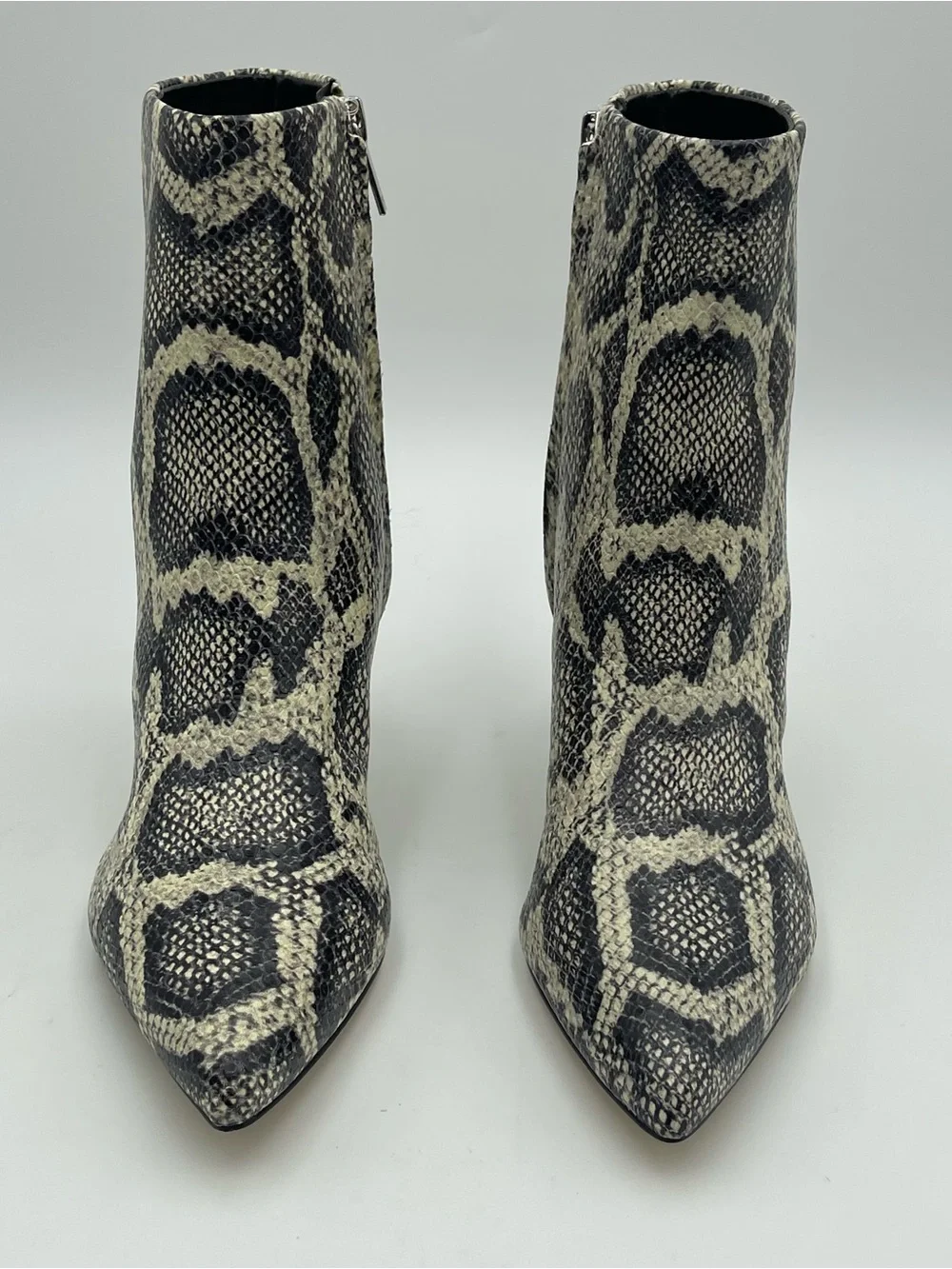 Marc Fisher SZ 5M Iggy  Pointed Toe Dress Booties Snake Kitten Heel MSRP $179
